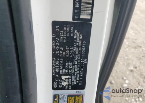 2017 Kia Sedona Lx from USA, damaged, VIN KNDMB5C19H6336316